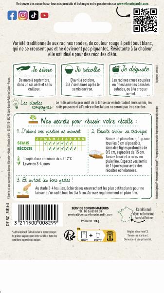 Potagères - Radis National 2 - MEDIA_PACKAGING_VERSO